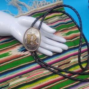 R Western Vintage Bolo Monogram